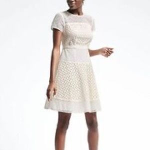 Banana Republic Geo Lace Dress